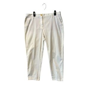 Talbots relaxed chino white size 14